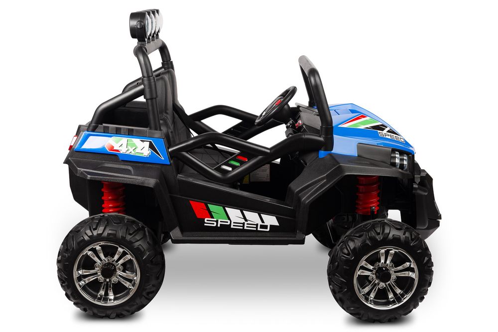Niebieski Buggy 24V 4x4 na Akumulator dla Dzieci 4x45W,pilot,Bluetooth