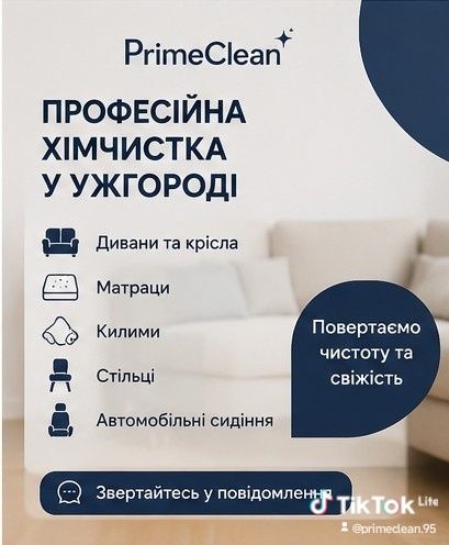 Професійна хімчистка меблів