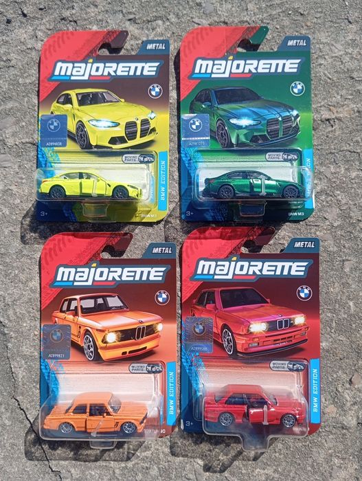 Majorette BMW zestaw 4 szt. M3 , 2002