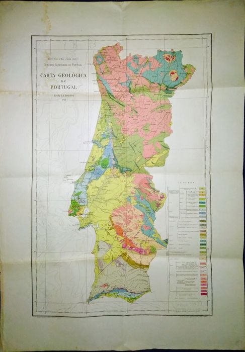 Carta Geológica Portugal 1968