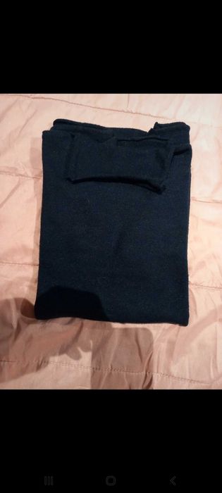 Camisola de malha quente e macia, azul marinho - S - Milano