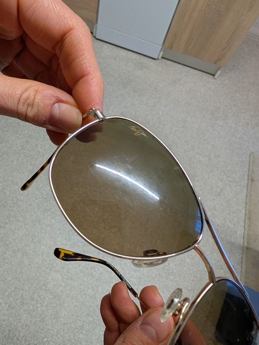 Oryginalne okulary przeciwsłoneczne Maui Jim "Cliff House" – Tytanowe