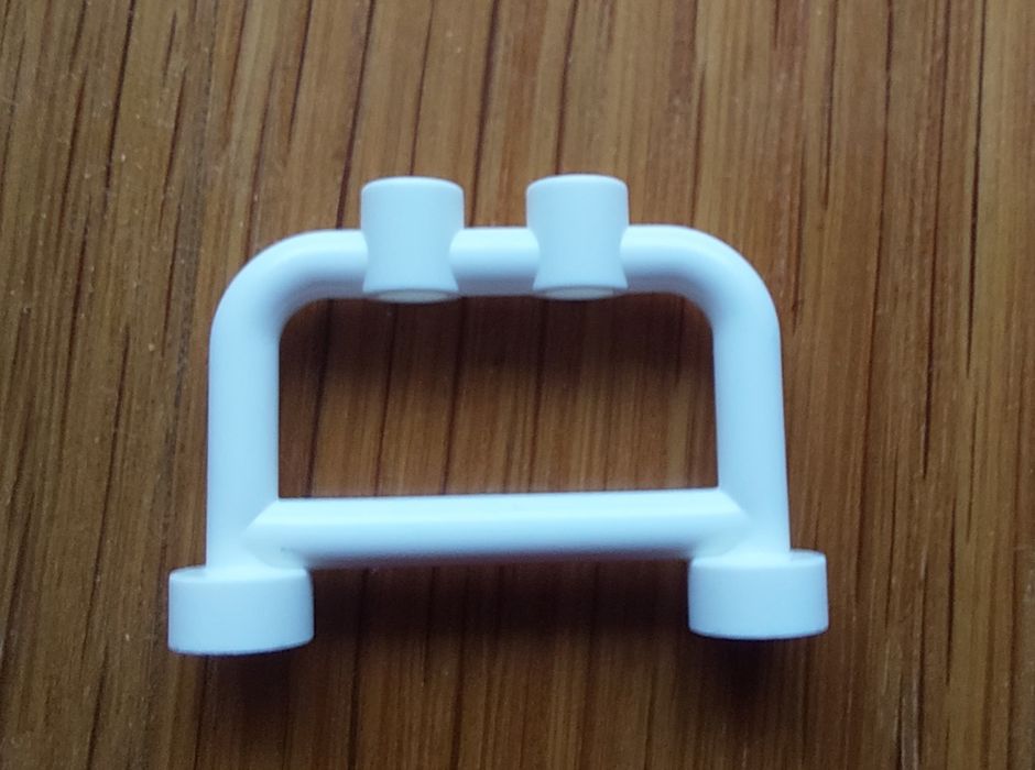 Lego elementy 4083 barierka, płotek biały
