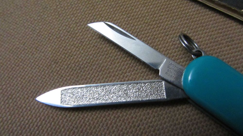 Victorinox Rover лезо  Emergency-blade(вкорочене) & Gerber Paraframe.