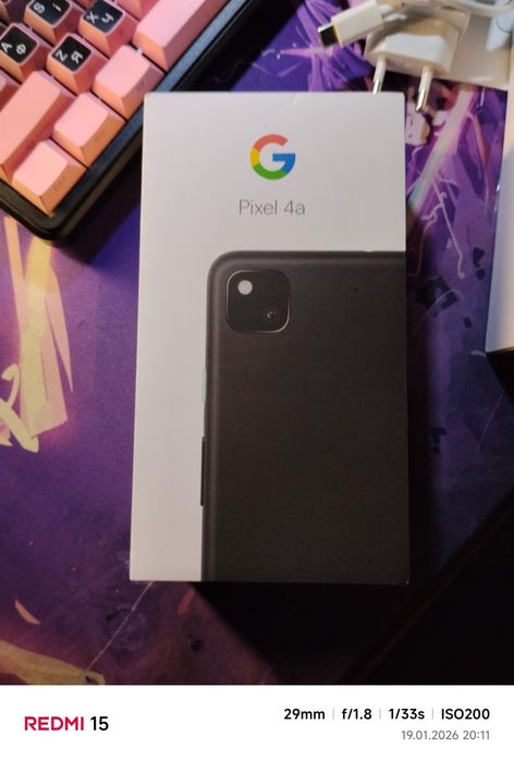 Pixel 4a with case
