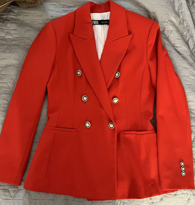 Помаранчевий жакет Zara M