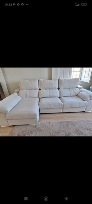 Sofá de qualidade com chaise long