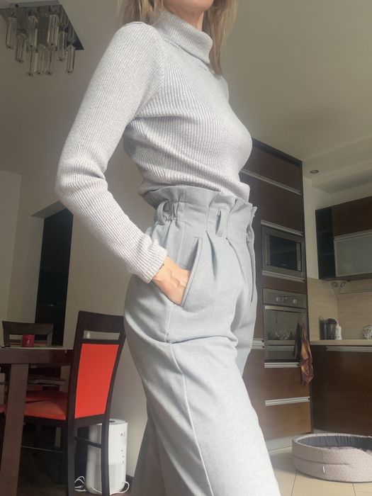 Szary golf old money basic casual