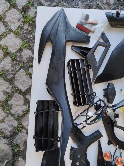 Plásticos originais KTM 2020 + guiador original 6 DAYS + balão escape