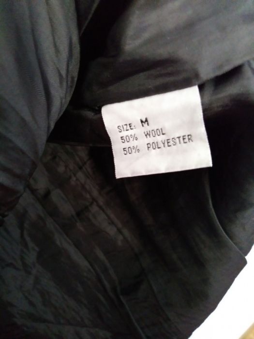 Czarny płaszcz damski M