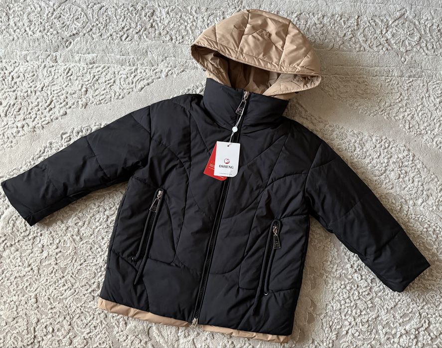 Зимова дитяча подовжена куртка оверсайз на/для дівчинки 140-164