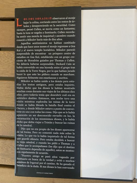 Vendo Livro da série Diablo III em Espanhol : Tormenta de Luz