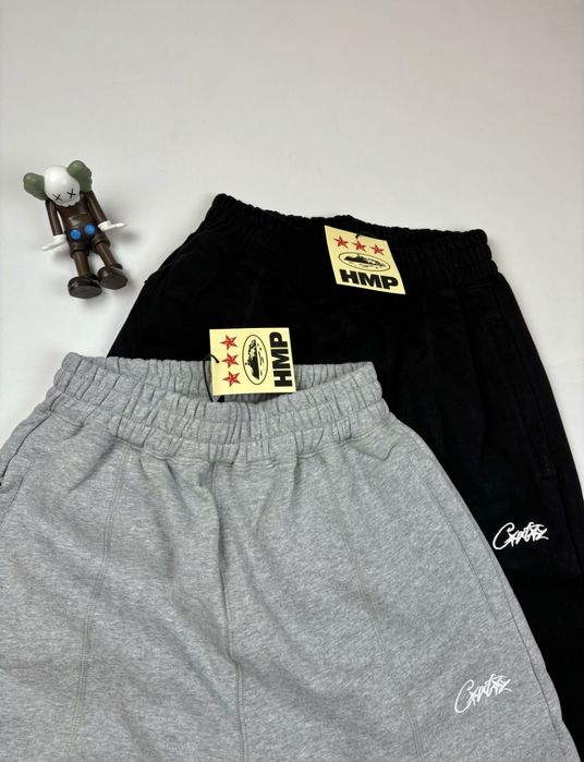 Штани Corteiz чорні сірі S M L