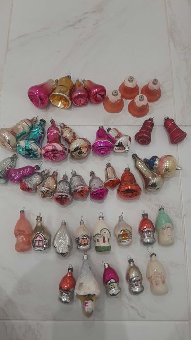 Елочные игрушки на малютку. Новогодние игрушки Ссср пересылаю Зарубеж