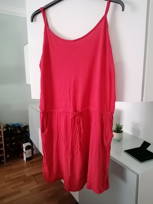 Vestido de verão de alças e bolsos laterais - Kiabi tamanho XL