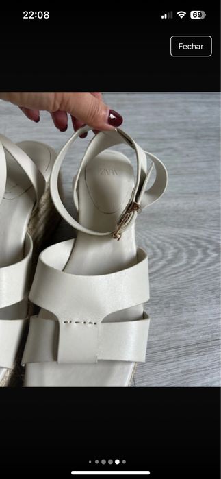 Sandalias Zara, tamanho 37