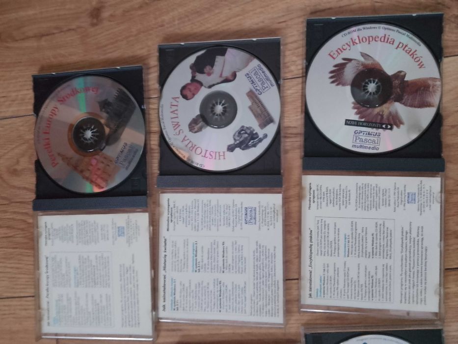 duży zestaw programy multimedialne pascal optimus i inne 6 cd