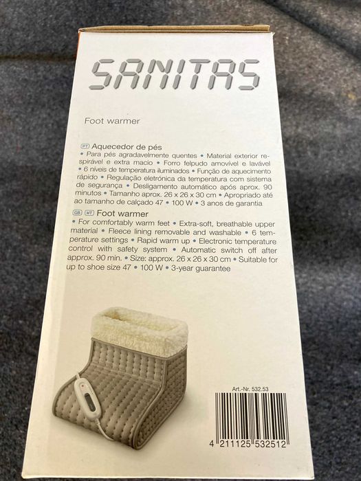 Aquecedor de Pés Elétrico Sanitas SFW 12 (100W)