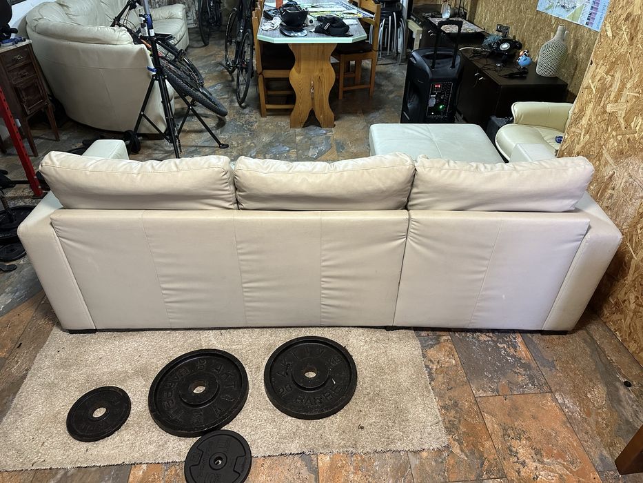 Sofá cama chaise longue canto esquerdo de 3 lugares