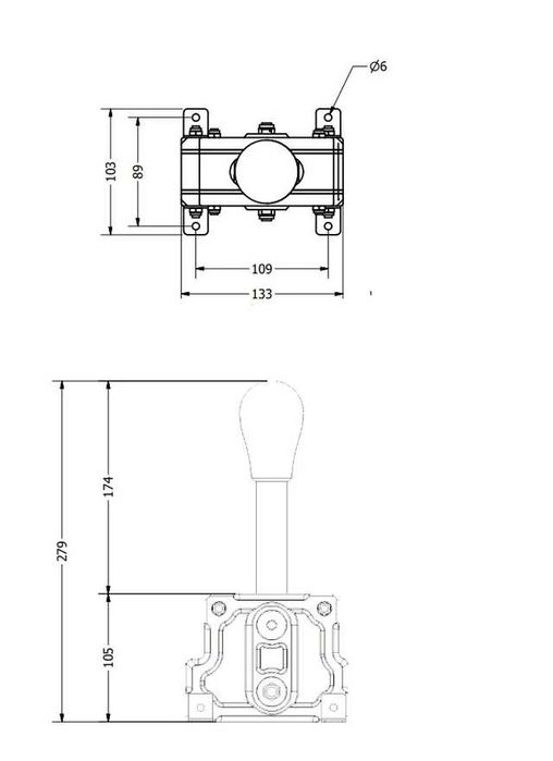 Caixa Sequencial + Travão de mão