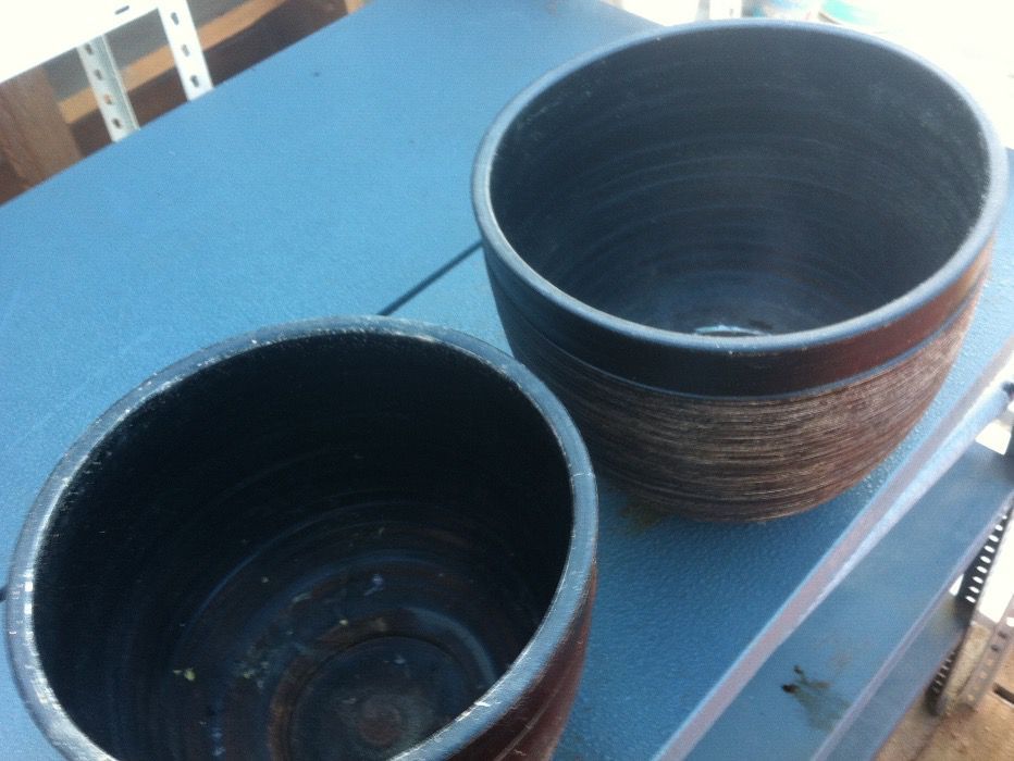 vasos decorativos negros novos