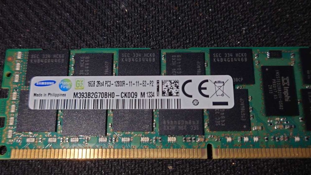 32GB (2x16GB) DDR3 ECC REG Samsung PC3L-12800R KIT серверна пам’ять