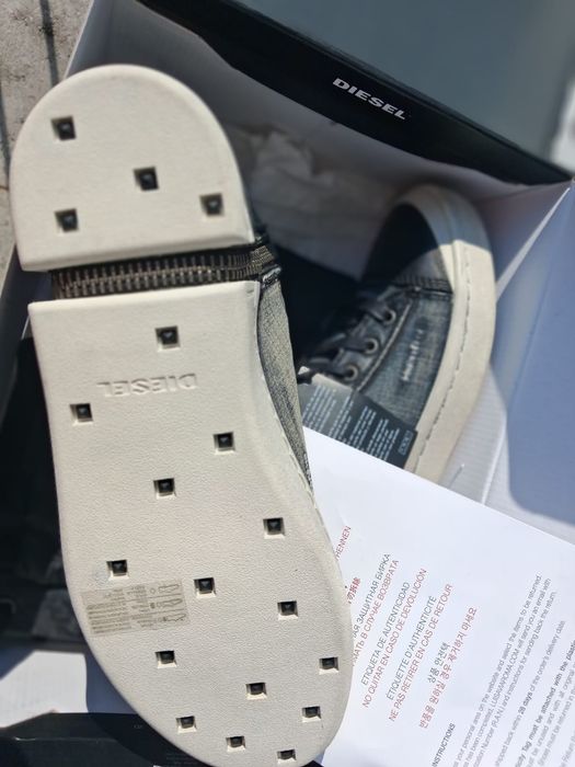 NOWE Oryginalne Trampki DIESEL Denim High-Top | Plomba LUISAVIAROMA | Box