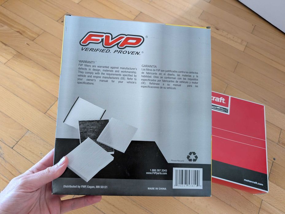 Фильтр воздушный и салона Ford Edge