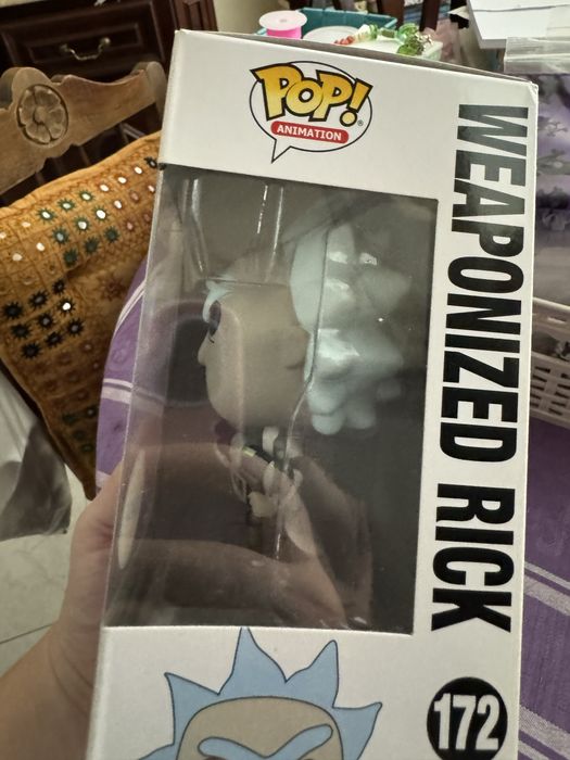 Boneco de vinil Funko Pop animação  Rick 172 chase limited edition