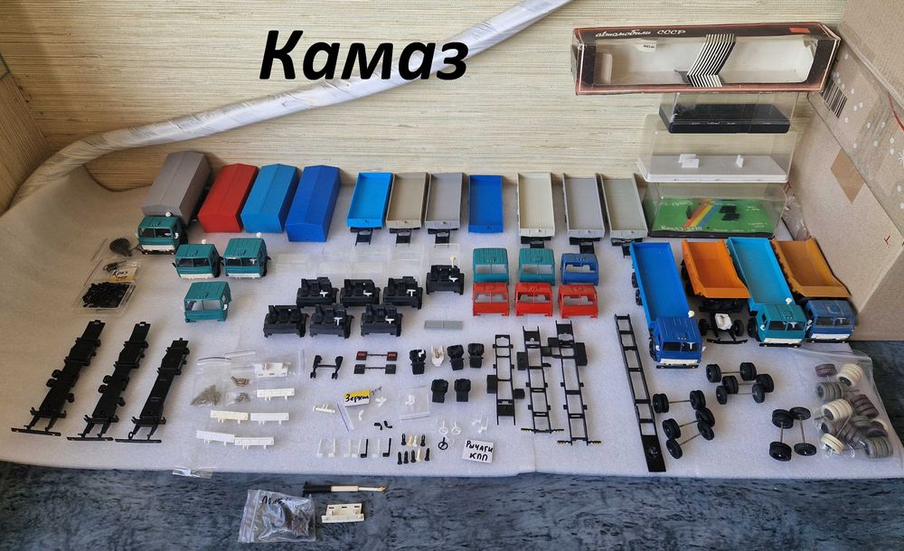 Запчасти 1:43 СССР на модель Москвич ГАЗ ВАЗ УАЗ РАФ Камаз Волга