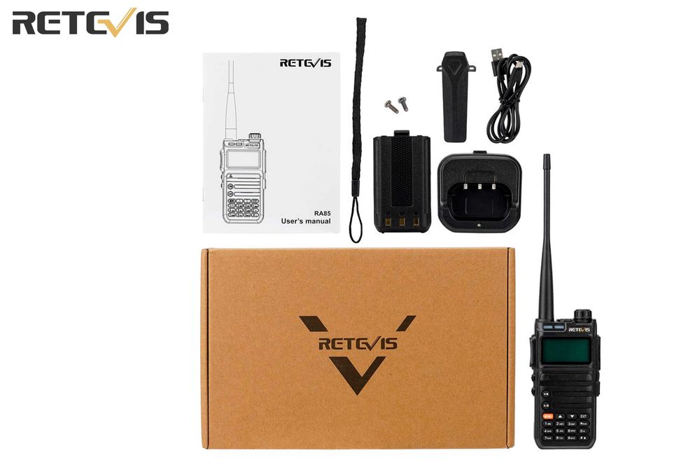 Rádio Retévis RA685 VHF UHF versão UE