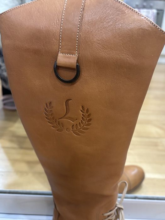OKAZJA! Buty skorzane kozaki NOWE brazowe 39 Lemax