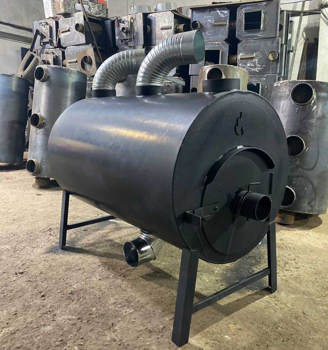 5мм! 995м3! Піч Буржуйка Теплогенератор Промисловий Булер'ян