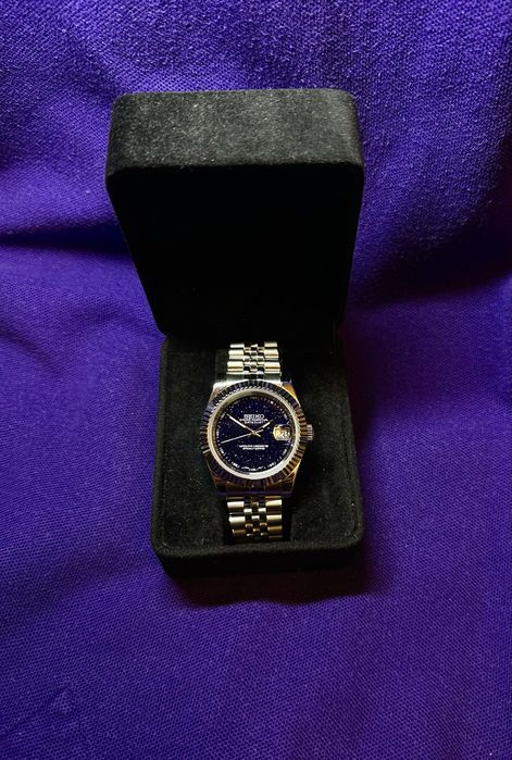 Zegarek automatyczny seiko mod stardust dial nh35 gwiezdny datejust