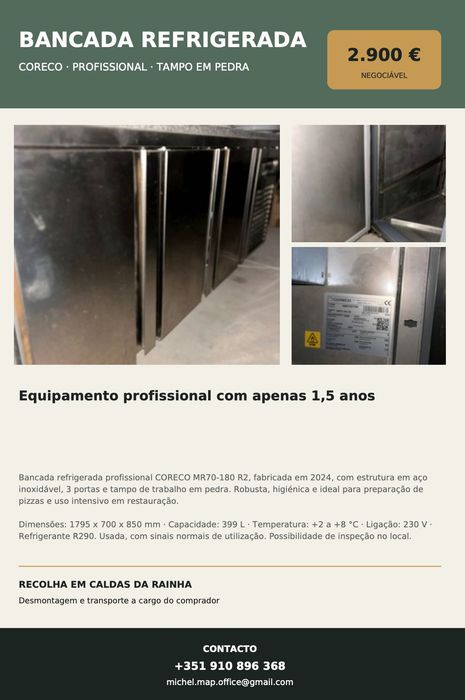 Bancada Refrigerda