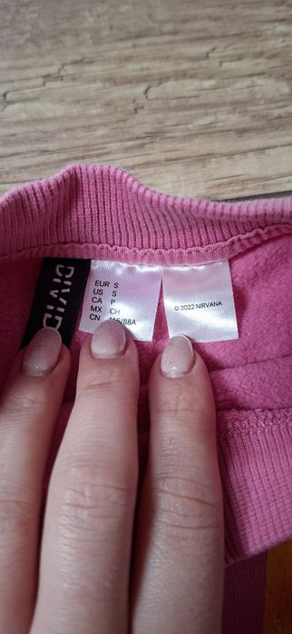 Bluza NIRVANA różowa H&M 36/S