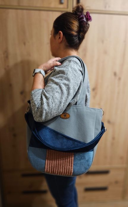 Torba na ramię handmade rozmiar L