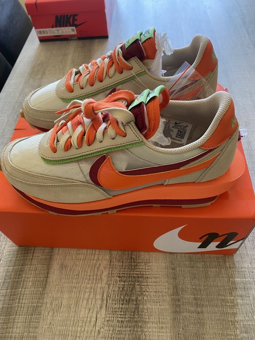 Nike LD Waffe x sacai x Clot Net orange
