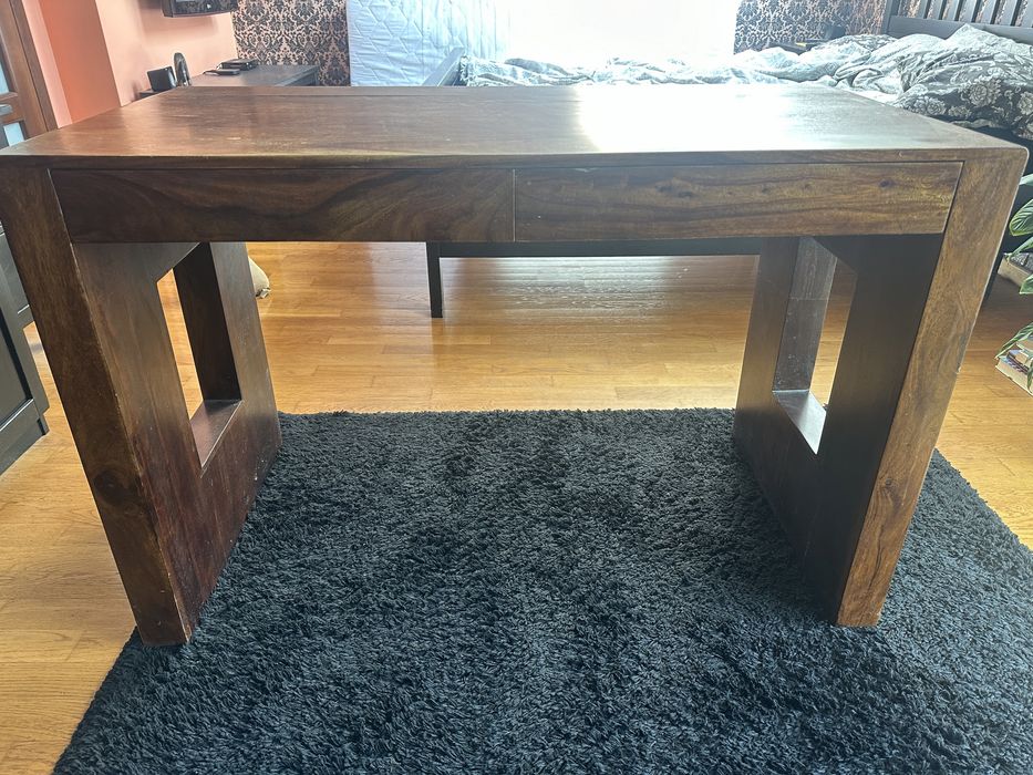 Biurko drzewo palisander meble kolonialne