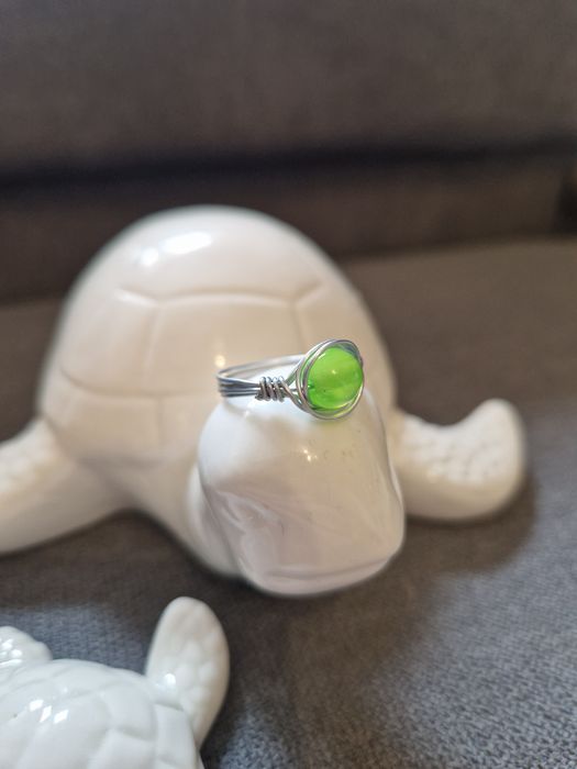 Ręcznie robiony pierścionek handmade