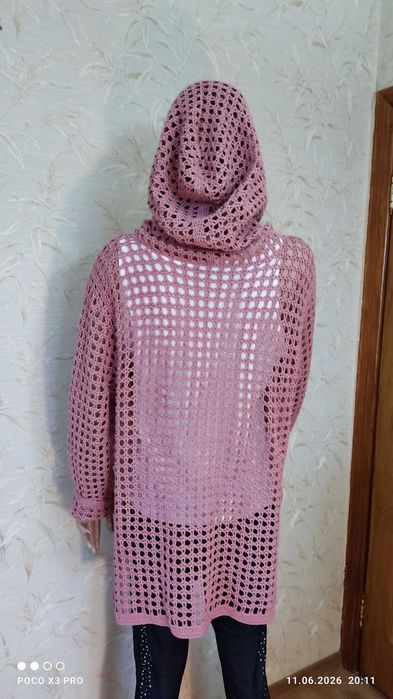 Туника-сетка с капюшоном.Новая.