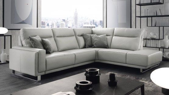 Sofá em 100% pele genuina chateaux D'Arc