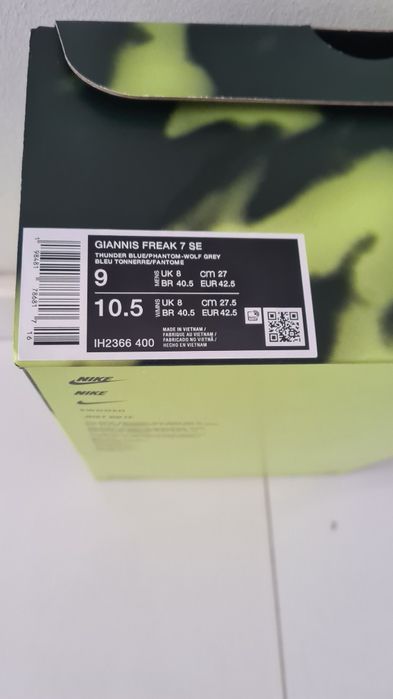 NOWE Nike Giannis Freak 7 SE – Rozmiar 42.5 (27 cm) – Box