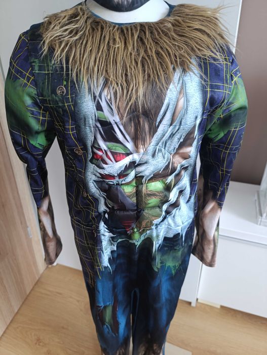 NOWY strój karnawałowy WILK WILKA WILKOŁAKA przebranie 134/140 (464)