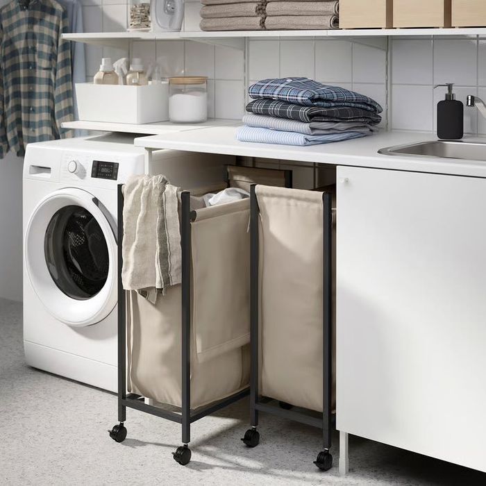 Ikea ENHET
Wózek na rzeczy do prania, antracyt, 80 l
