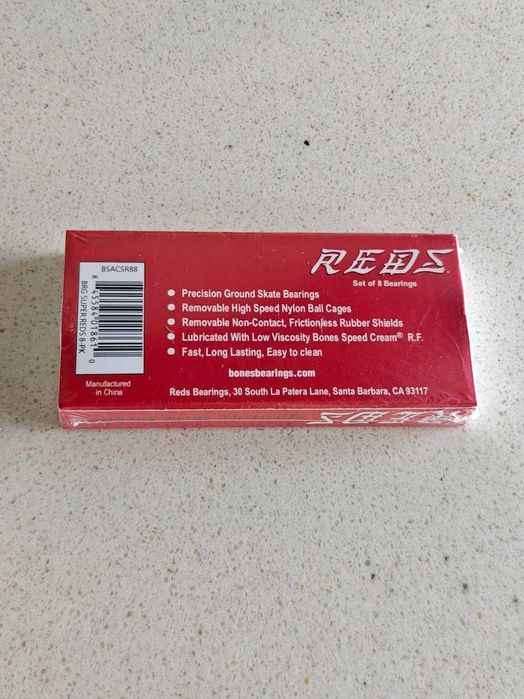 Bones Super Reds Rolamentos Skateboard – Novos e Selados