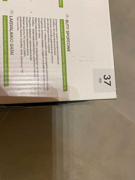 Buty sportowe rozmiar 37