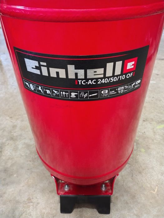 Przenośna Sprężarka z Manometrem i Reduktorem Ciśnienia Einhell 50 l.