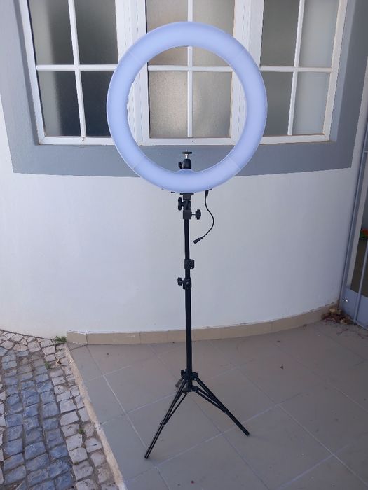 Ring light com tripé