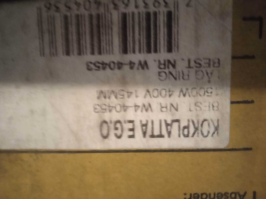 Pole grzejne do kuchenku elektrycznej 400v 1500- 2000w